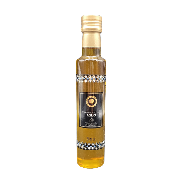 Condimento con olio extravergine di oliva e aglio 250 ml