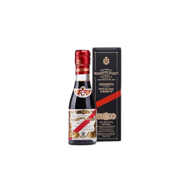 Condimento allAceto Balsamico 5 Medaillen "Banda Rossa" Champagnottina mit Schachtel 100 ml