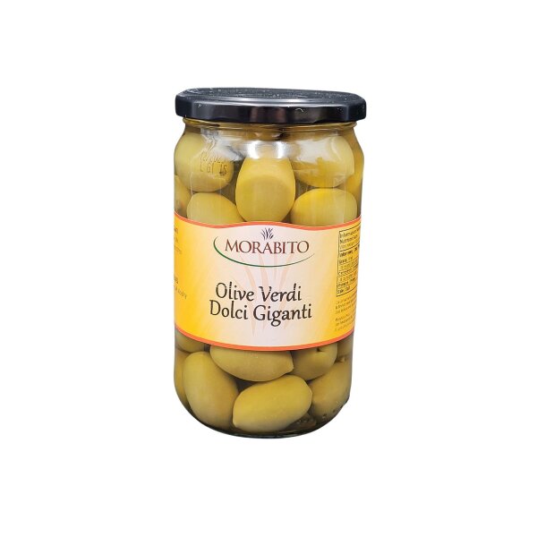Grüne große liebliche Oliven 550 g