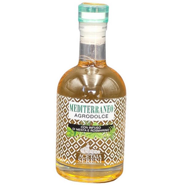 White Mediterranean Balsamic Vinegar with Mint and Rosemary 250 ml/8 fl oz