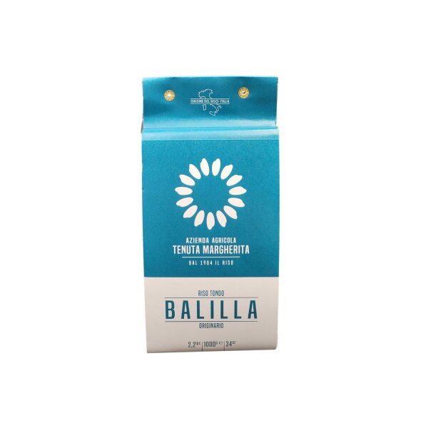 Balilla Short-Grain Rice Vacuum-Packed 1 Kg/2.20 lbs