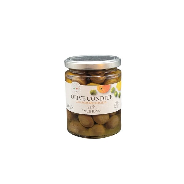 Oliven mit sizilianischen Zitrusfrüchten 290 g
