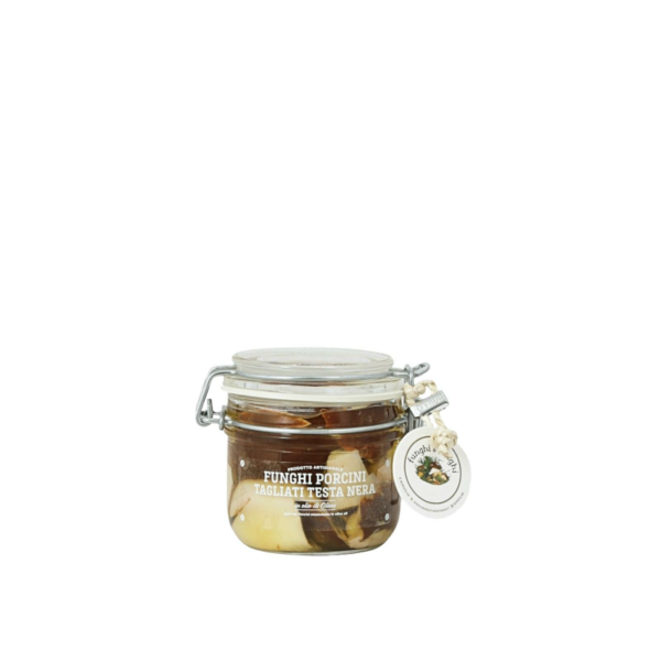 Steinpilze Testa Nera geschnitten in Olivenöl 200 g - Einweckglas
