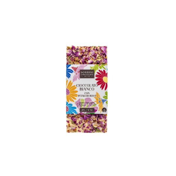 Weiße Schokolade mit Blüten 80 g