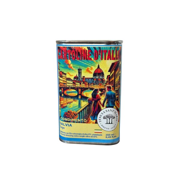 Salvia - Firenze - 250 ml Gewürztes Extra Vergine Olivenöl
